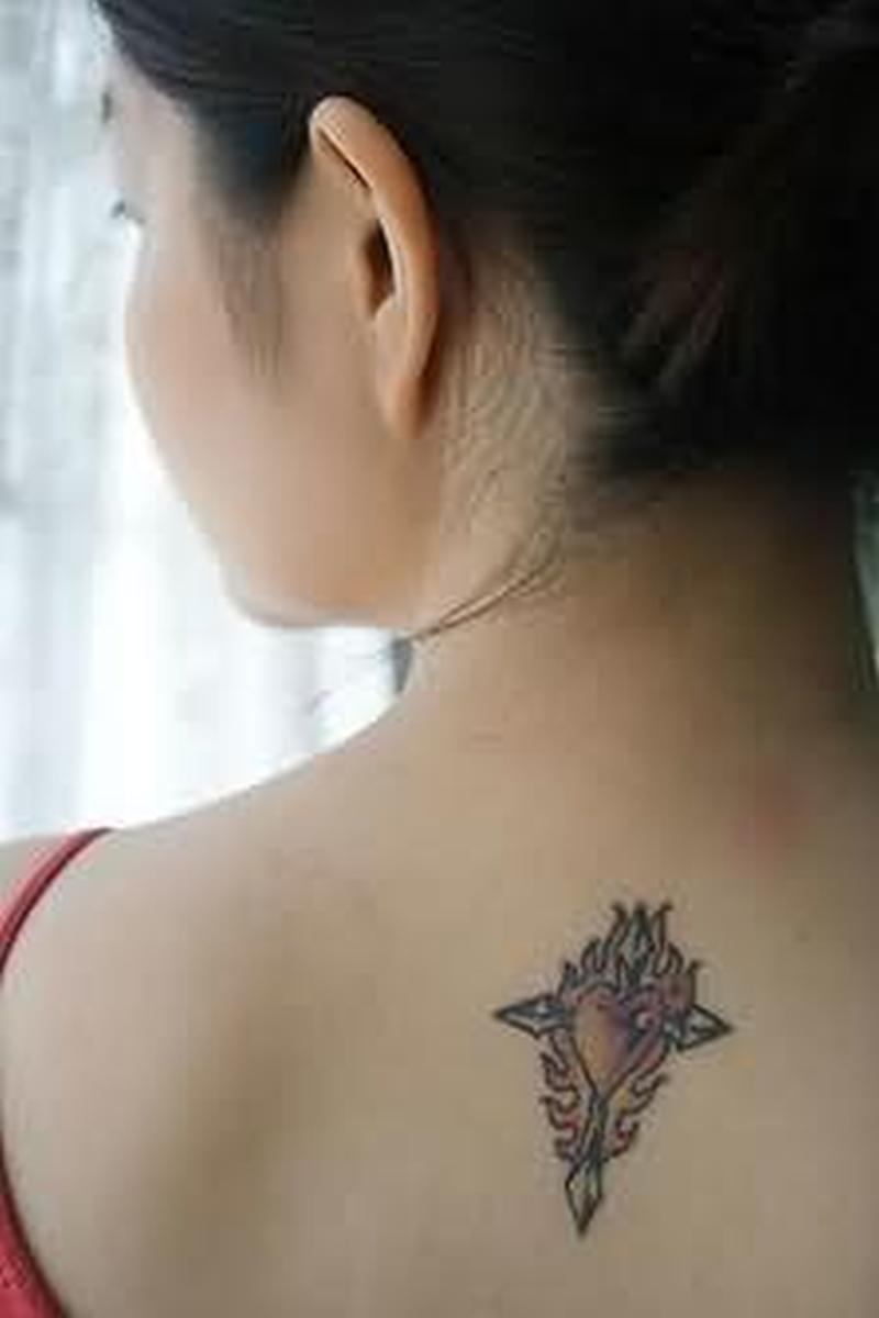 Small Size Fire N Flame Tattoo On Back Tattoos Book 65000 within dimensions 800 X 1200