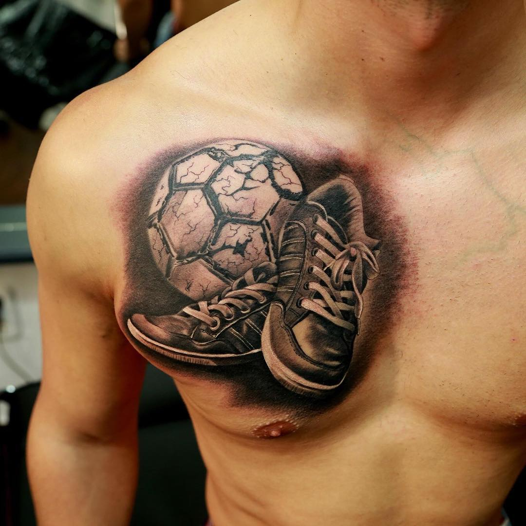 Soccer Ball Tattoo Best Tattoo Ideas Gallery intended for proportions 1080 X 1080