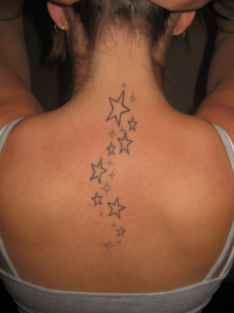 Star Tattoo On Woman Back Tattoomagz Tattoo Designs Ink for sizing 800 X 1067