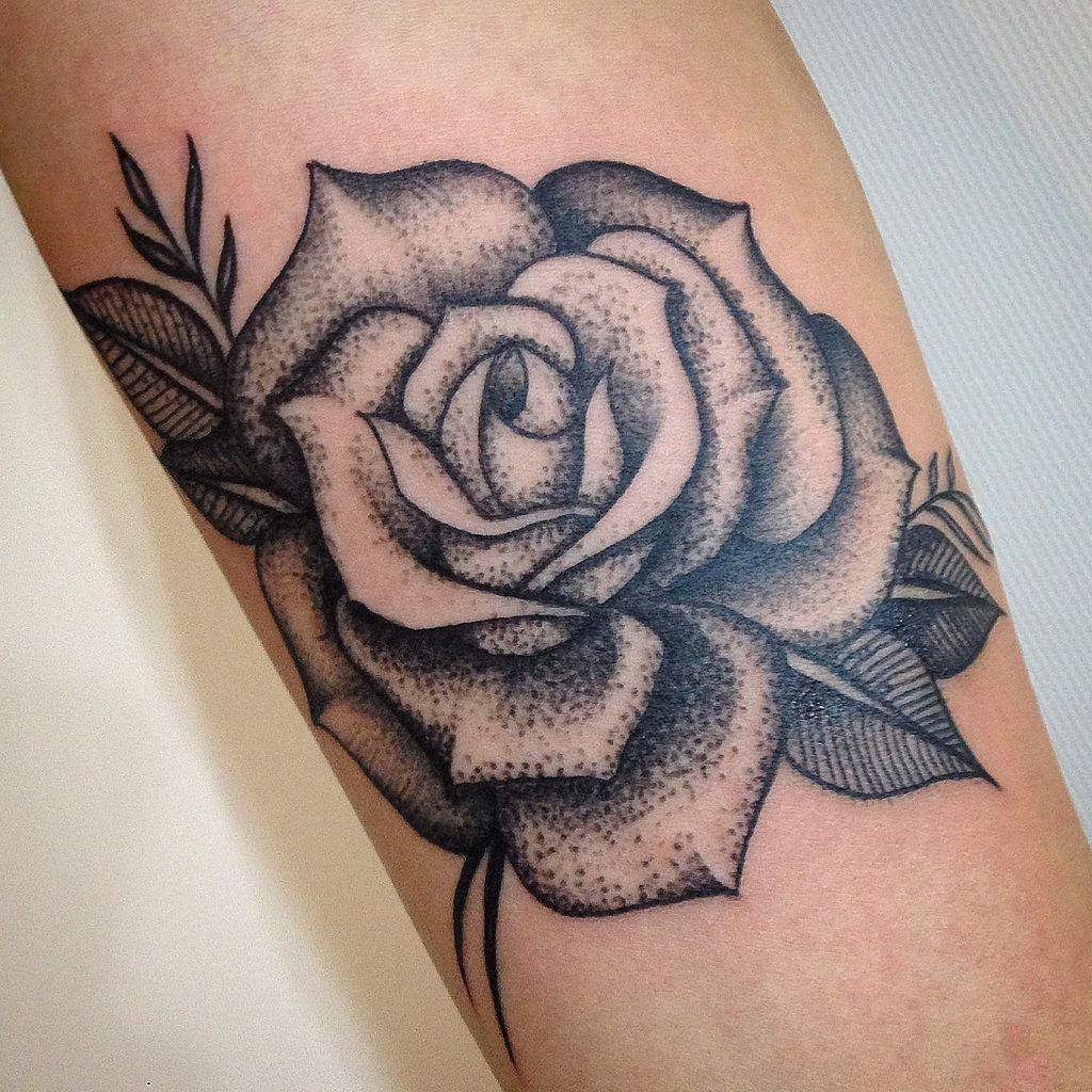 Stipple Shaded Rose Rose Tattoos Tattoos Rose Tattoos Tattoo with measurements 1024 X 1024