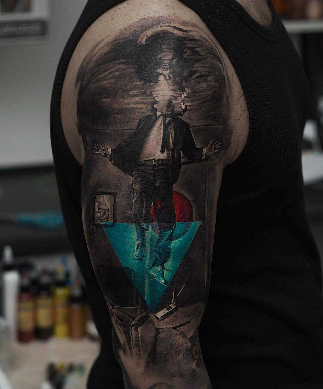 Sunken Man Tattoo On Shoulder 3d Tattoos Tattoos For Guys intended for measurements 1080 X 1300