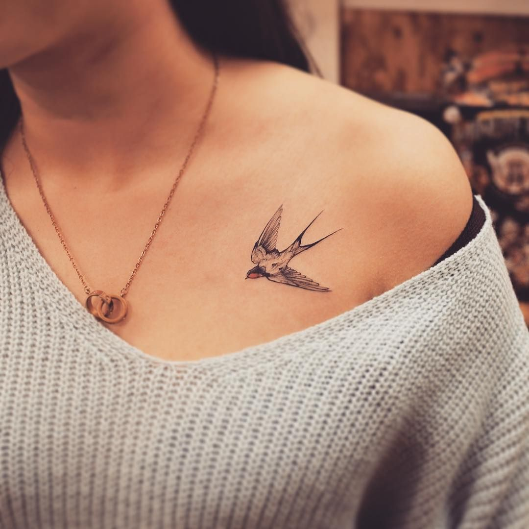 Swallow I Like The Location And Size Tattoo Ideas Swallow Bird with regard to proportions 1080 X 1080