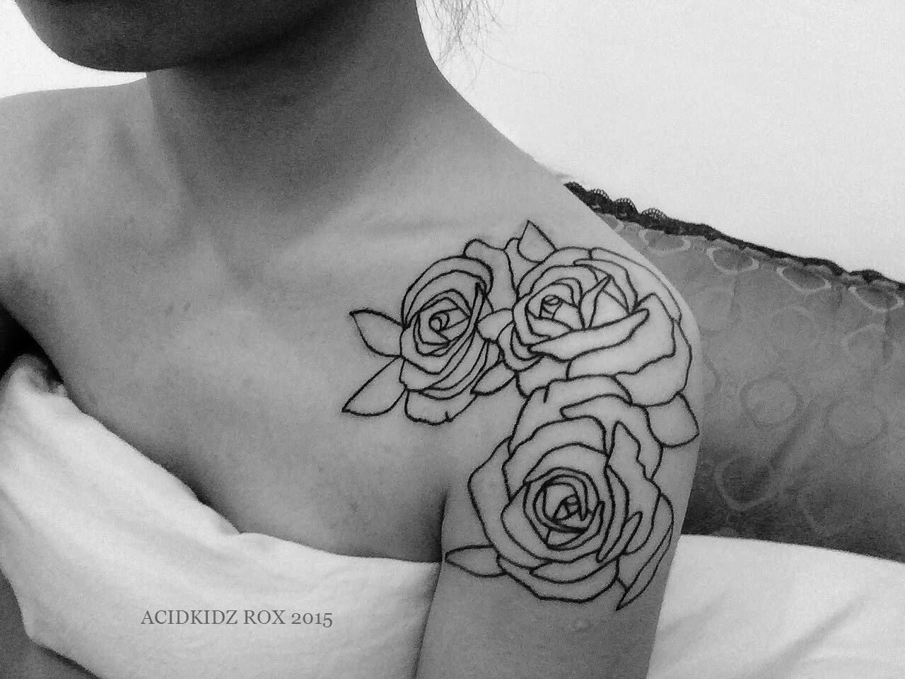 Taiwan Kaohsiung Roxiehart666 Acidkidz Tattoo Shoulder Rose with dimensions 1280 X 960