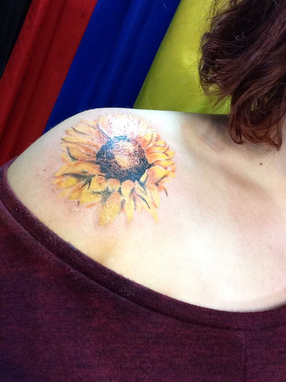 Tattoos Sunflower Shoulder Tattoo Submit Your Tattoo Here intended for size 960 X 1280