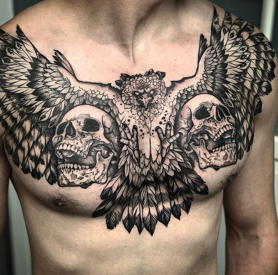 The 100 Best Chest Tattoos For Men Improb for dimensions 900 X 890