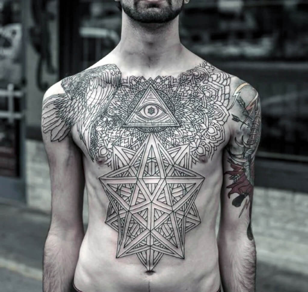 The 100 Best Chest Tattoos For Men Improb for measurements 1024 X 971