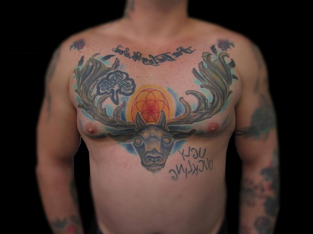 The 100 Best Chest Tattoos For Men Improb in size 1067 X 800