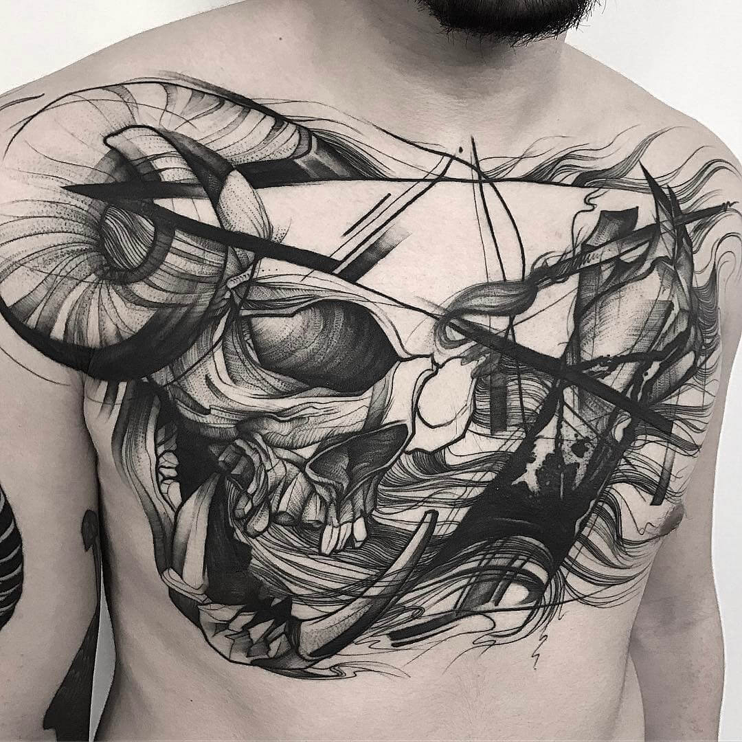 The 100 Best Chest Tattoos For Men Improb intended for proportions 1080 X 1080