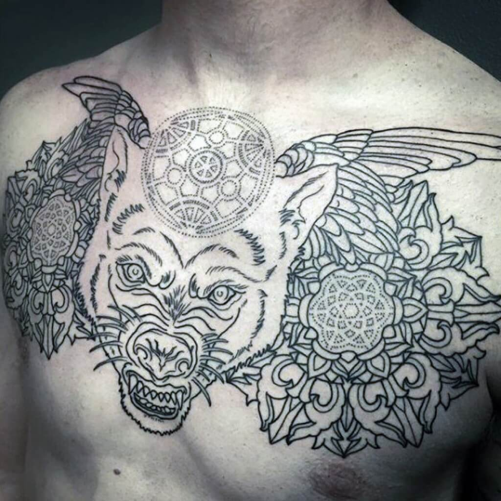 The 100 Best Chest Tattoos For Men Improb throughout dimensions 1024 X 1024