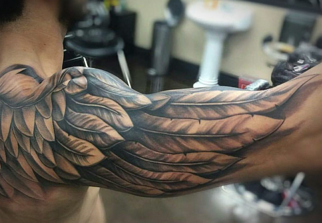 The 109 Best Wing Tattoos For Men Improb for dimensions 1080 X 748