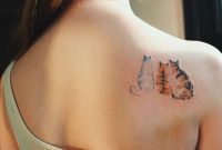 Three Cats On The Right Shoulder Blade Animal Tattoos inside proportions 1000 X 1000