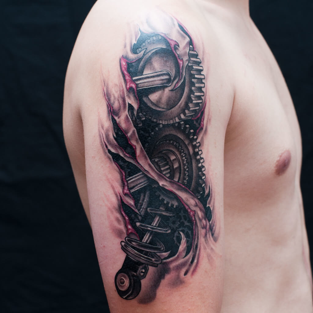 Top 80 Best Biomechanical Tattoos For Men Improb inside proportions 1024 X 1024