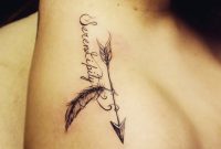Top Of The Shoulder Tattoo Sayind Serendipity in sizing 1000 X 1000