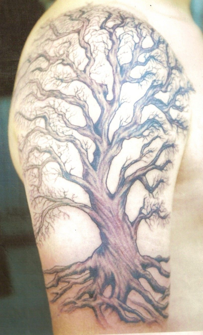 Tree Tattoos On Arm Tree Tattoos Certainly A Big Majestic Tree intended for dimensions 816 X 1344