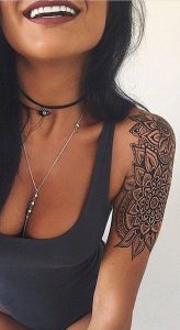 Tribal Mandala Shoulder Tattoo Ideas Geometric Arm Sleeve Tatouage throughout measurements 1122 X 2047