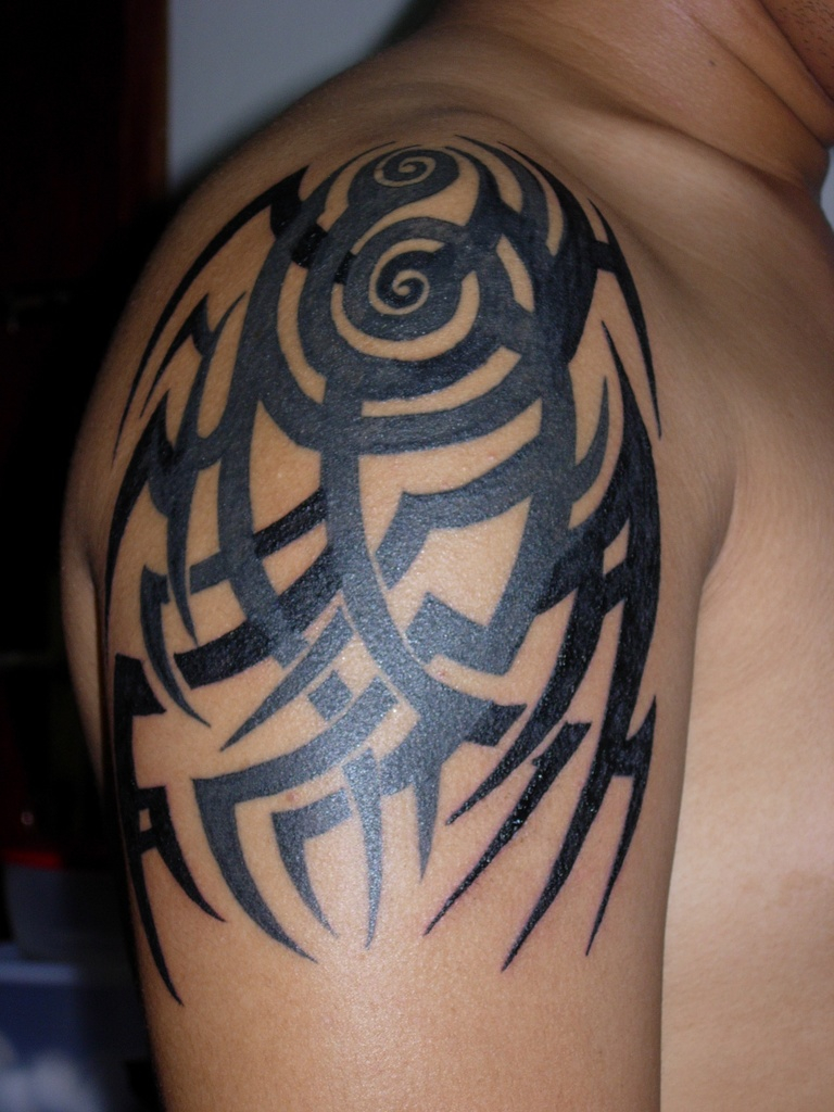 Tribal Shoulder Tattoo Cover Up Rework Tribal Tattoos regarding proportions 768 X 1024