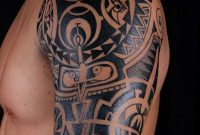 Tribal Shoulder Tattoos For Guys Tattooideaslive Tattoos inside proportions 736 X 1128