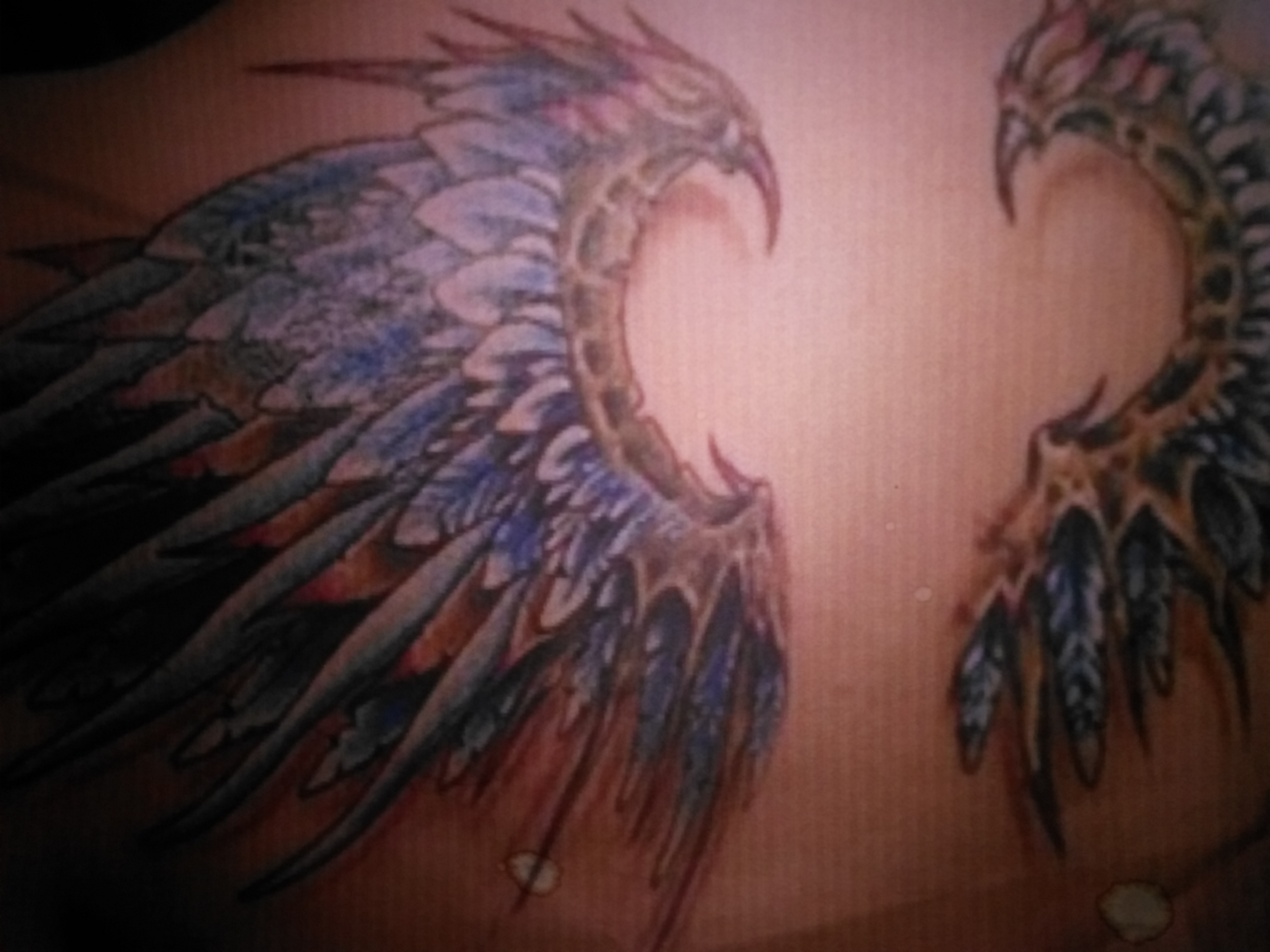 Upper Back Tattoo At Level Of Shoulder Blades Tattoo throughout dimensions 3200 X 2400