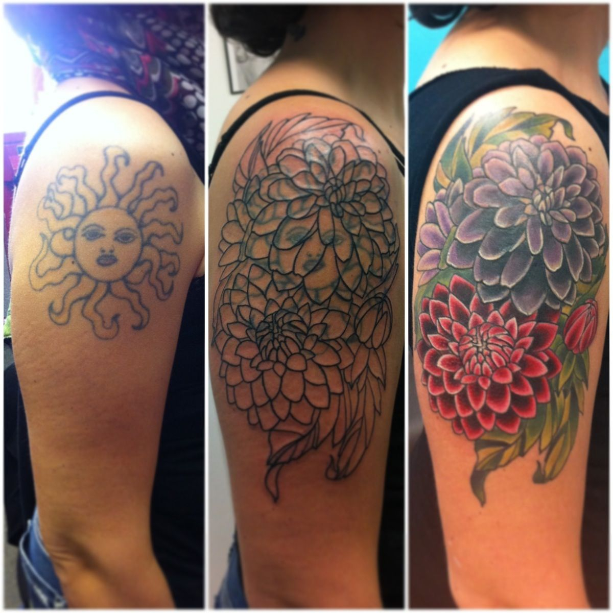 Vintage Flowers Tattoo Cover Up Betzy Eaton Tattoos Cover Up intended for dimensions 1200 X 1200