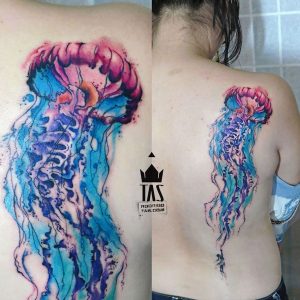 Watercolor Jellyfish Tattoo Tatuajes De Colores Tatuajes Y with measurements 890 X 890