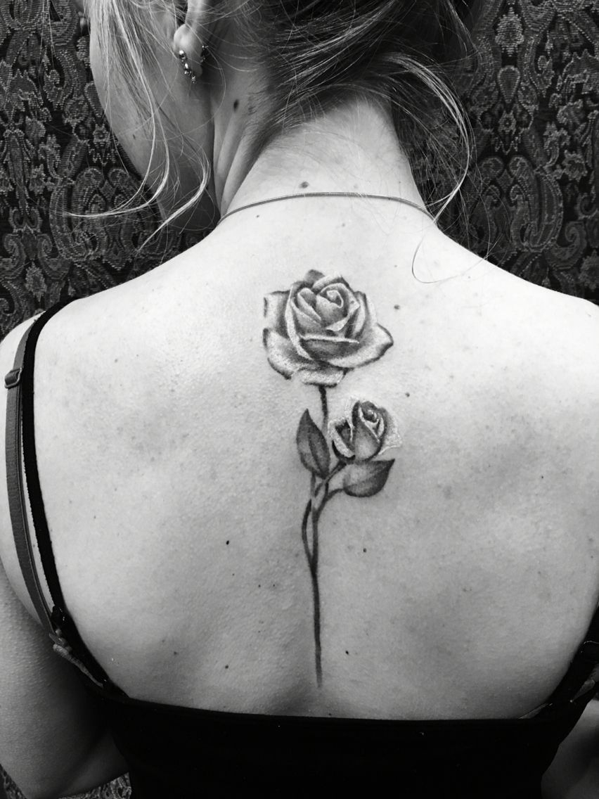 White And Charcoal Rose Tattoo My Style Tattoos Vine Tattoos regarding measurements 852 X 1136