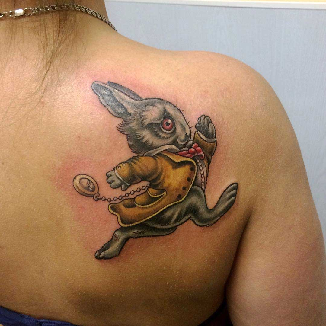 White Rabbit Tattoo Best Tattoo Ideas Gallery throughout sizing 1080 X 1080