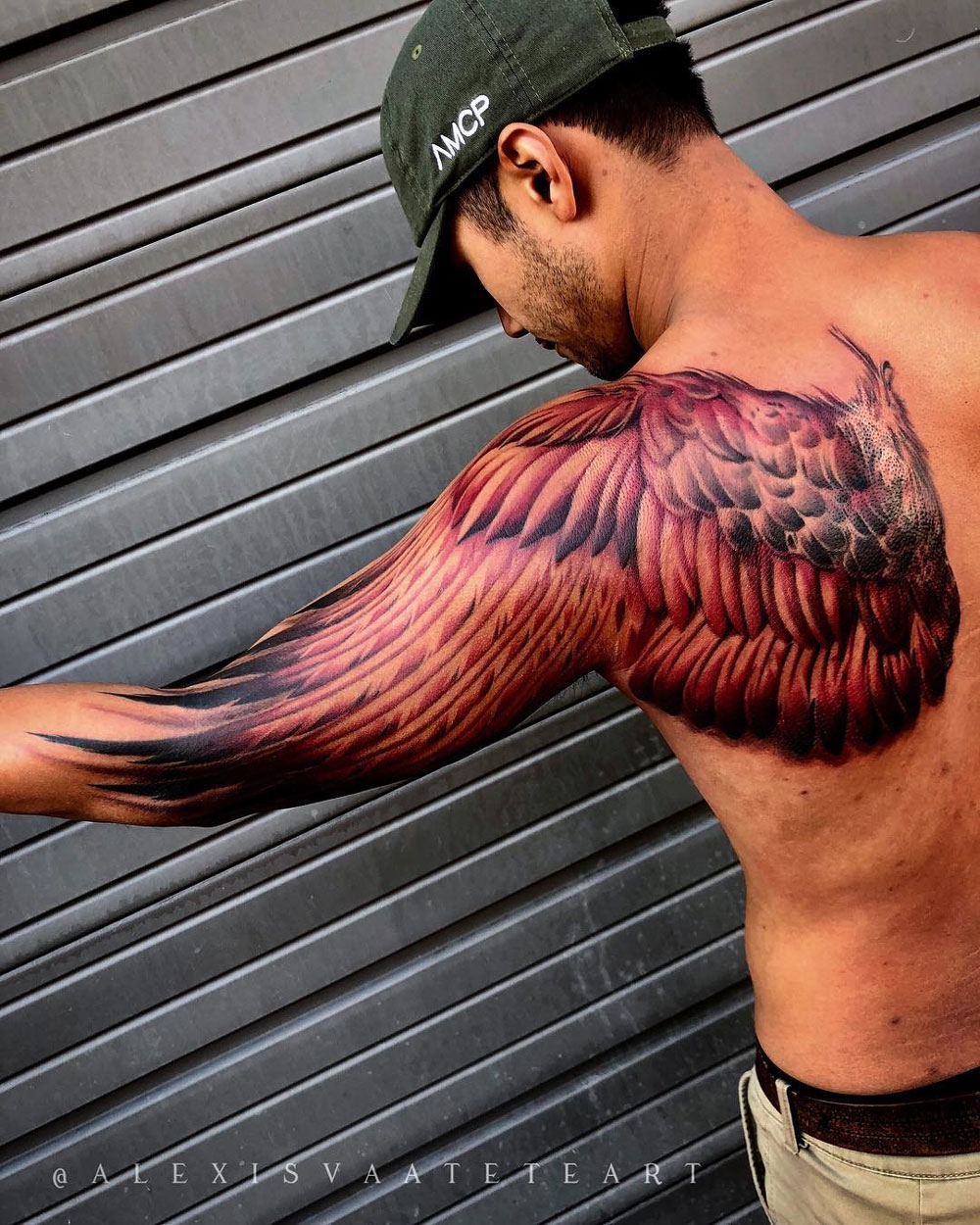 Wing Tattoo Mens Shoulder And Arm Best Tattoo Design Ideas intended for measurements 1000 X 1250