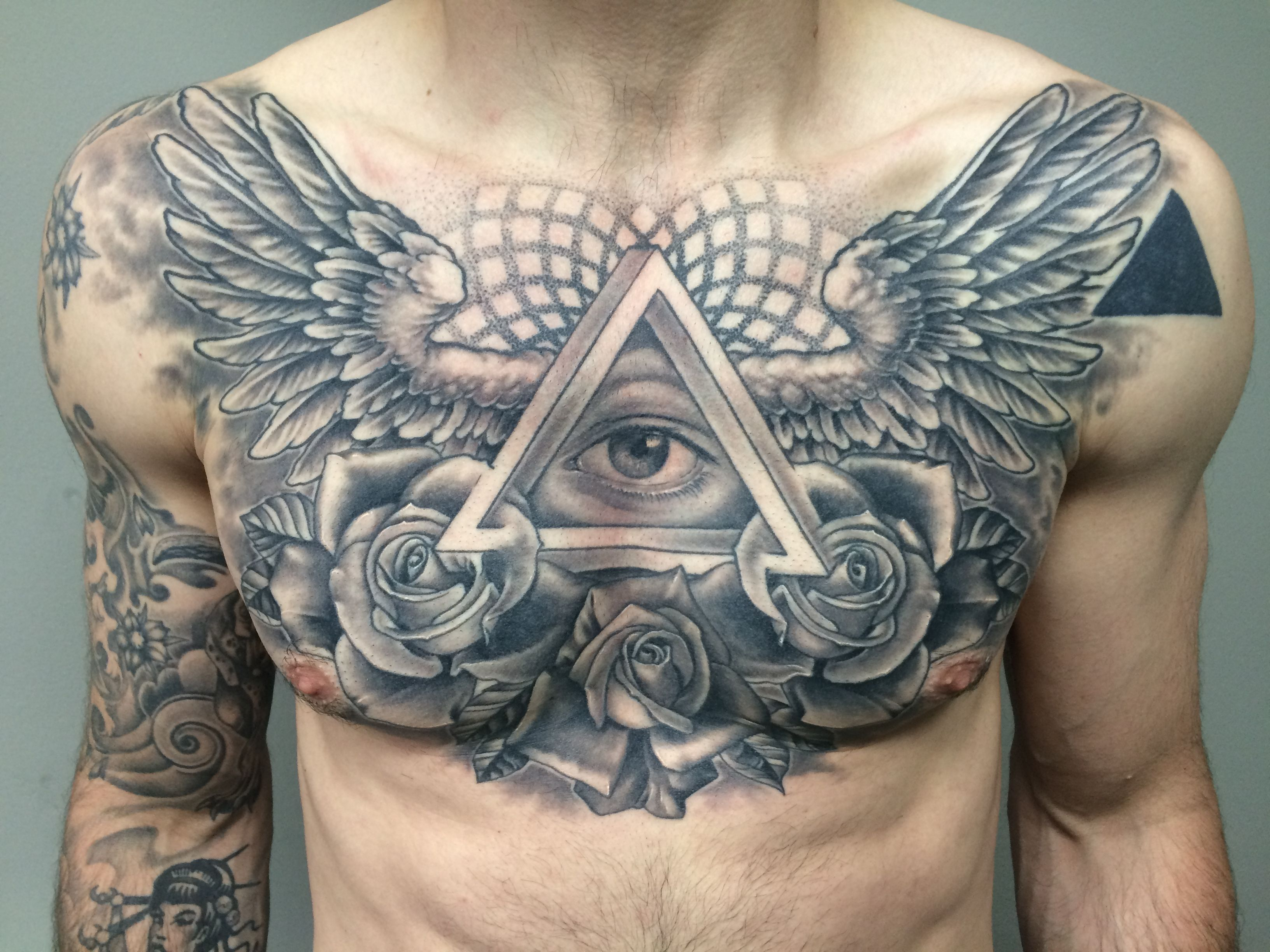 Wings Chest Piece Tattoo Tattoos Cool Chest Tattoos Chest Piece with dimensions 3264 X 2448