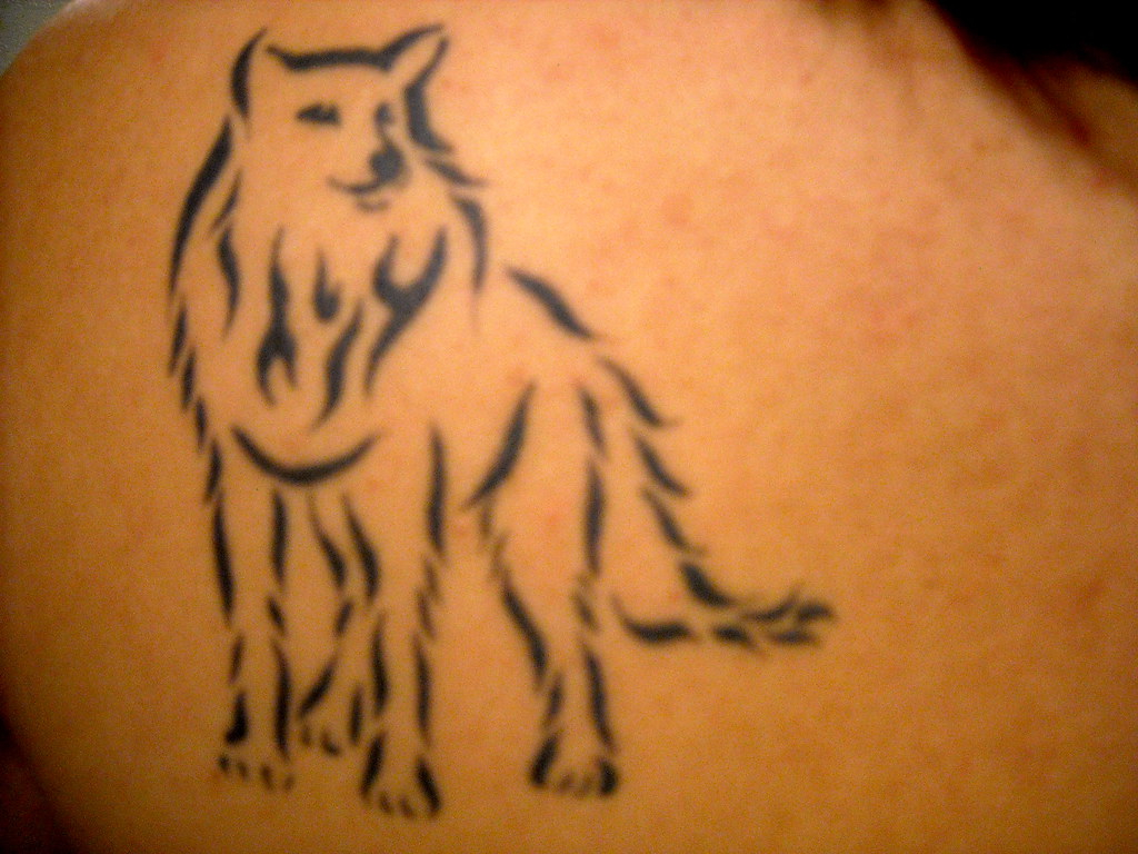 Wolf Tattoo On Shoulder Blade Pbalt229 Flickr intended for proportions 1024 X 768