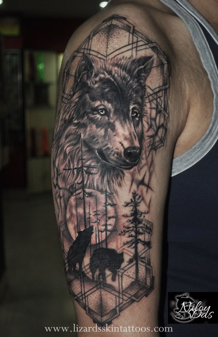 Wolf Tattoos For Men Ideas And Inspiration For Guys with regard to measurements 736 X 1138