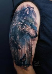 Wolf Tattoos Watercolor Wolf Tattoo Wolf Tattoos Wolf with dimensions 761 X 1080